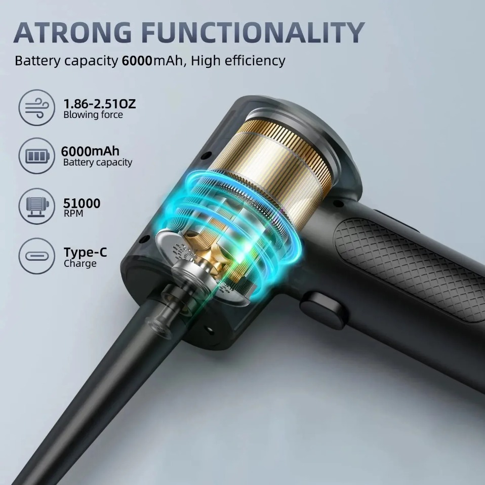 Electric Wireless Air Duster C - Dryer Car Blower recension och pris