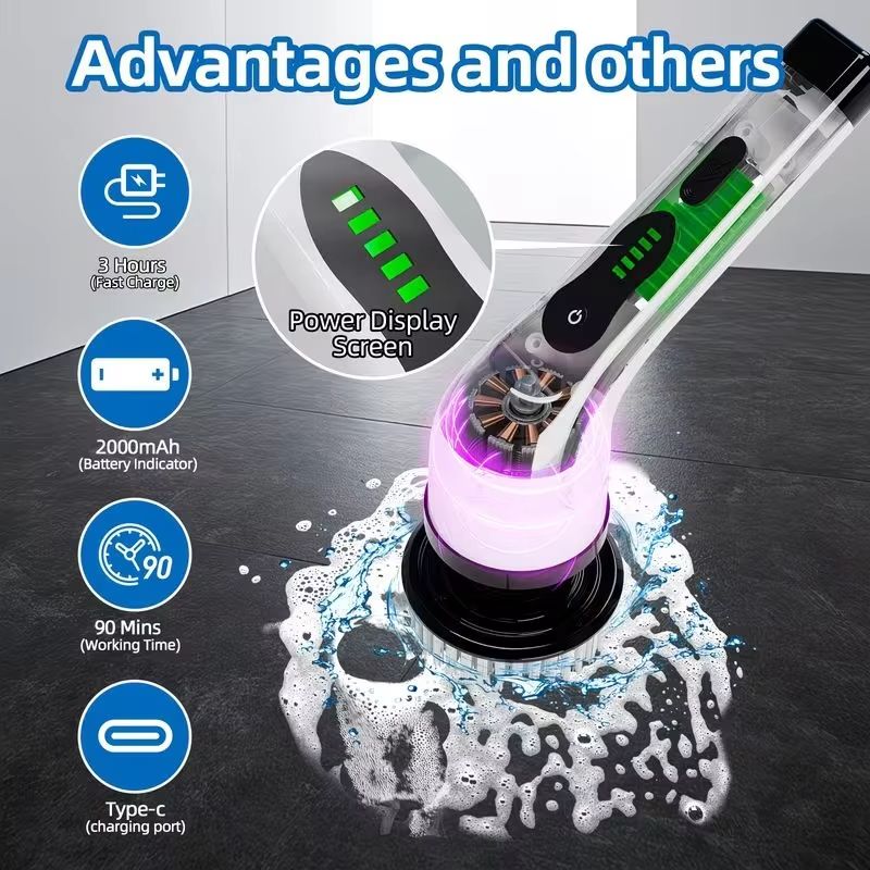 Wireless Electric Spin Scrubbe - Car Cleaning Brush recension och pris