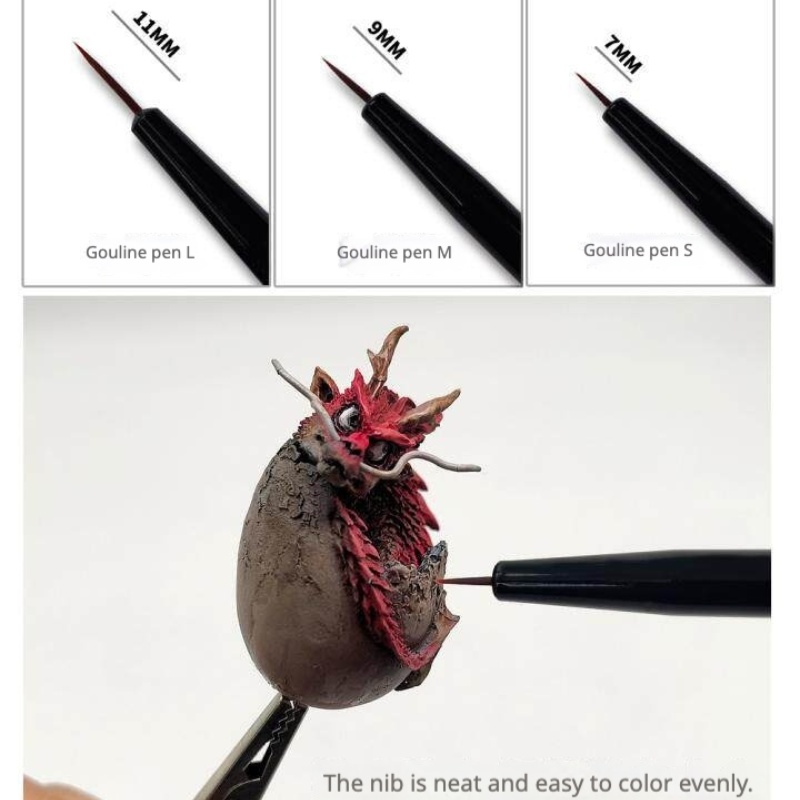 MSWZ MS-063 3-IN-1 Model Hand  - Detailing Brush Set recension och pris