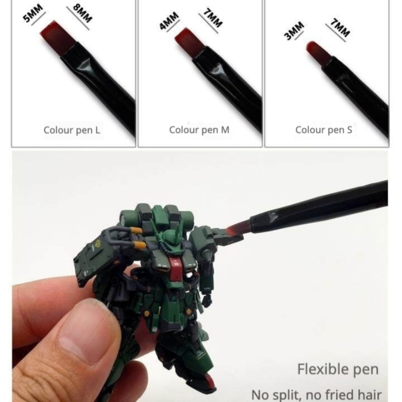 MSWZ MS-063 3-IN-1 Model Hand  - Detailing Brush Set recension och pris